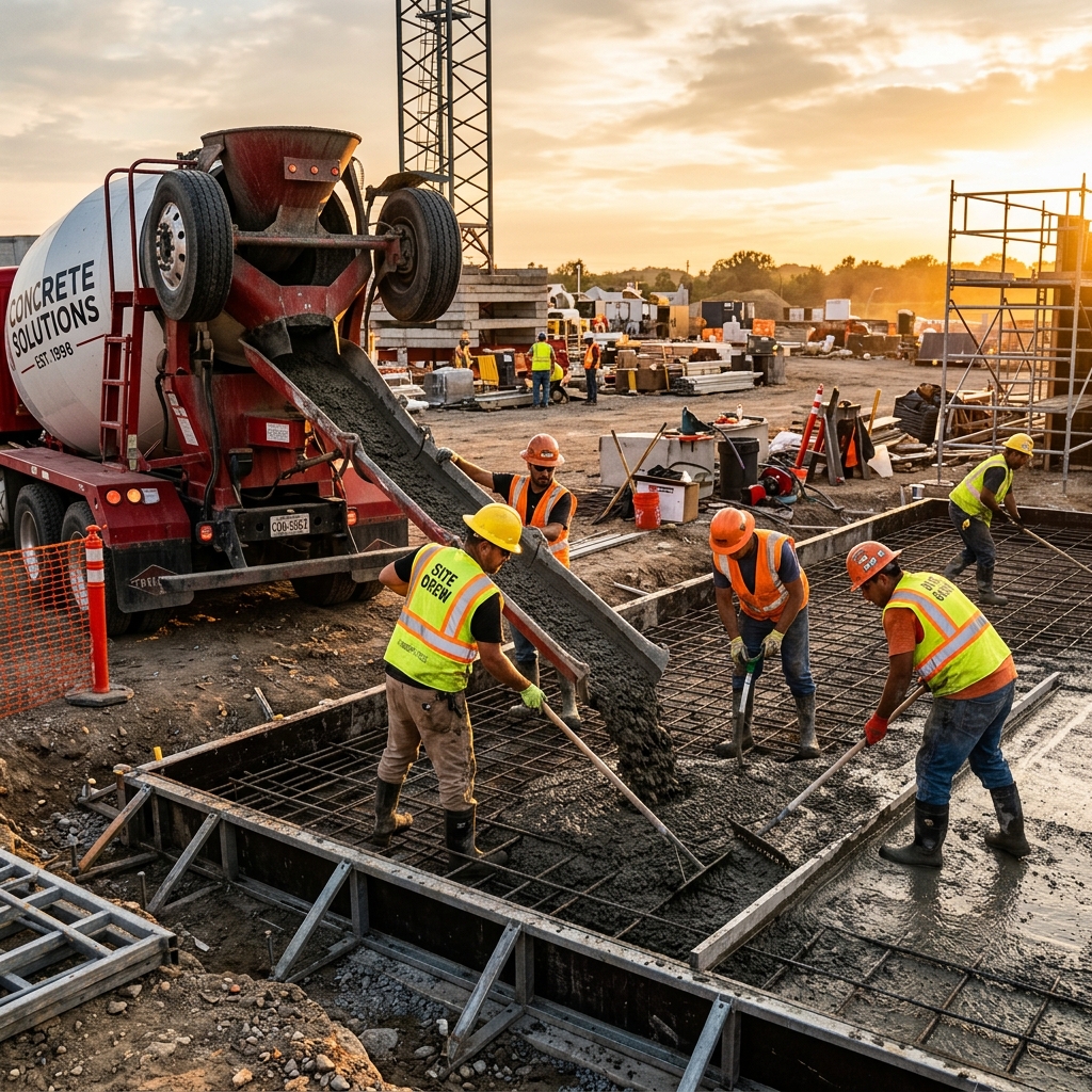 Concrete pouring
